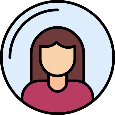 Yuvarlak çerçeveli kız