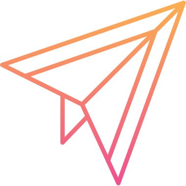 uçak simgesi, vektör illüstrasyonu