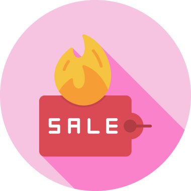 Sıcak Satış. Basit illüstrasyon