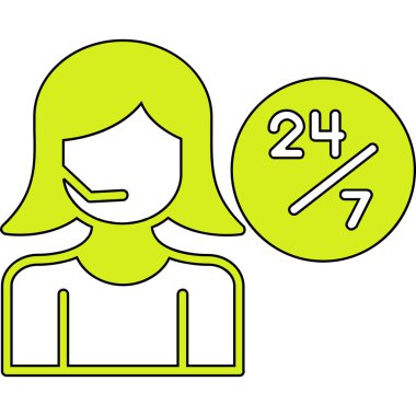 kadın simge vektör illüstrasyon sembolü