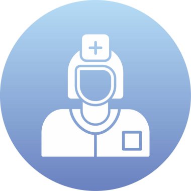 Modern doktor simgesinin vektör çizimi