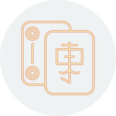 Çince yeni yıl ikon vektör illüstrasyonu