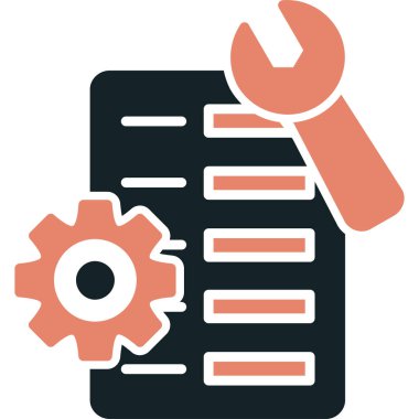 Kontrol listesi. Web simgesi basit illüstrasyon