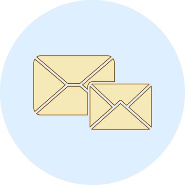 vektör çizim tasarım zarf simgesi.