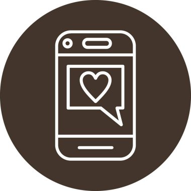 Cep telefonu simgesinin vektör illüstrasyonu