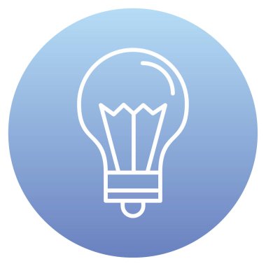 Ampul. Web simgesi basit illüstrasyon