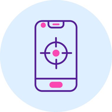 Telefon simgesi vektör illüstrasyonu