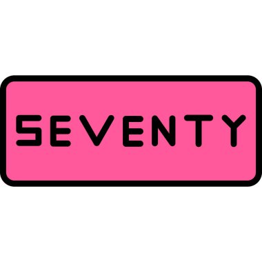 yedi kauçuk damga vektörü