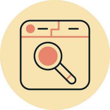 Arama vektörü simgesi modern basit vektör çizimi