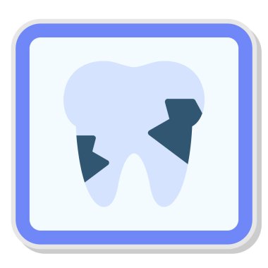 Diş. Web simgesi basit illüstrasyon