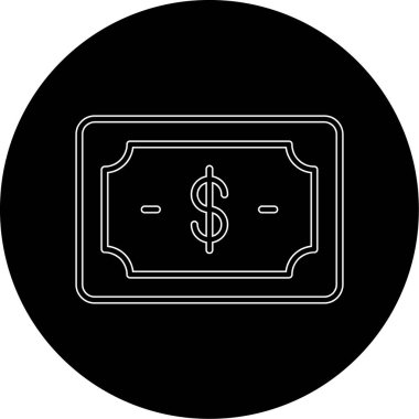 Dolar vektör simgesi modern basit tasarım