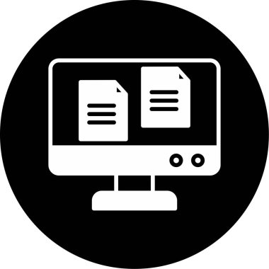 dosya vektörü glyph düz simgesi