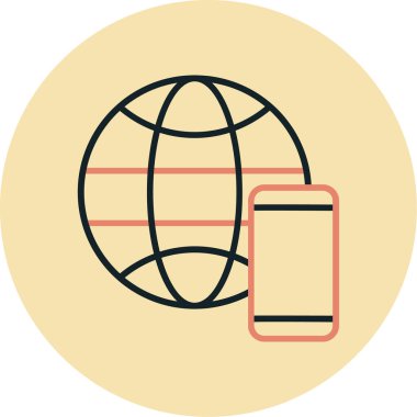 Web simgesi vektör illüstrasyonu