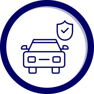 araba simgesi vektör illüstrasyonu