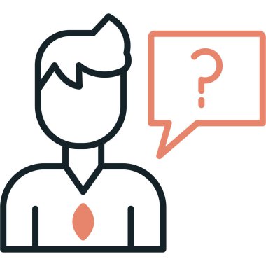 Soru işareti vektör illüstrasyonu