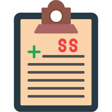 iş sözleşmesi simgesinin ana hatları doludur