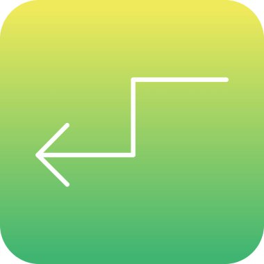 Eşsiz yön sağ vektör çizgisi simgesi