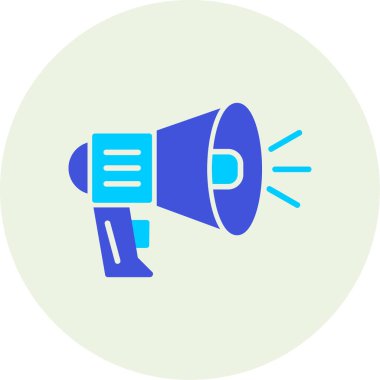 megafon simgesinin vektör illüstrasyonu