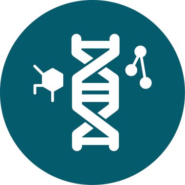 dna. Web simgesi basit illüstrasyon