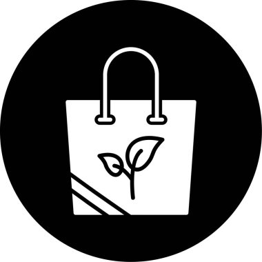 vektör torba simgesi, vektör illüstrasyonu