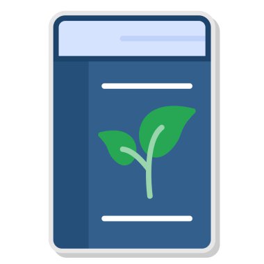 Bir bitkiyle izole edilmiş bir bitkinin çizimi