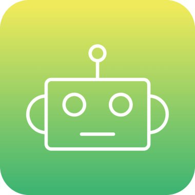 robot ikon vektör illüstrasyonu
