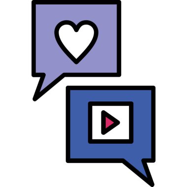 İleti simgesi ile konuşma balonu