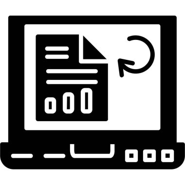 veri analizi vektör çizgisi tasarım simgesi