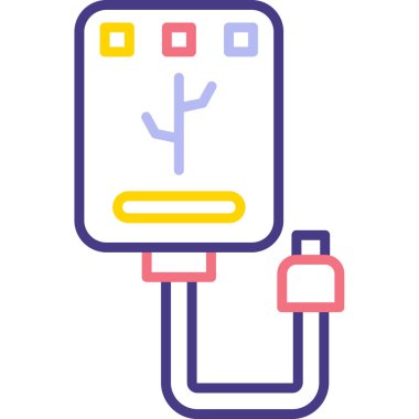 Elektrikli fiş simgesi basit tasarım