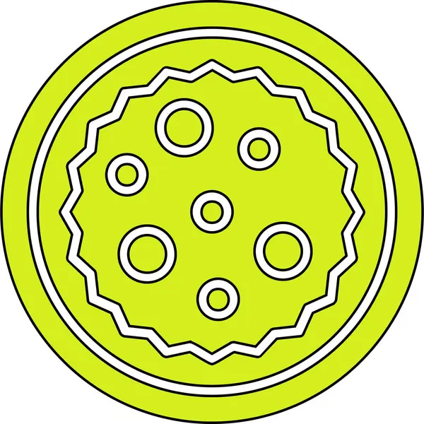 Pizza ikonu vektör illüstrasyonu