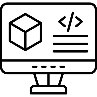 Ağ simgesi, veri depolama vektör illüstrasyonu