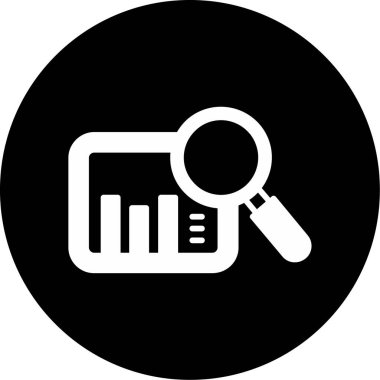 Analiz vektörü düz simgesi