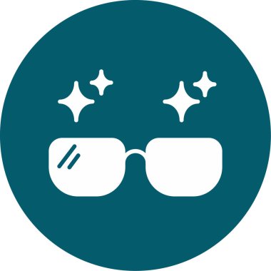 Gözlük. Web simgesi basit illüstrasyon