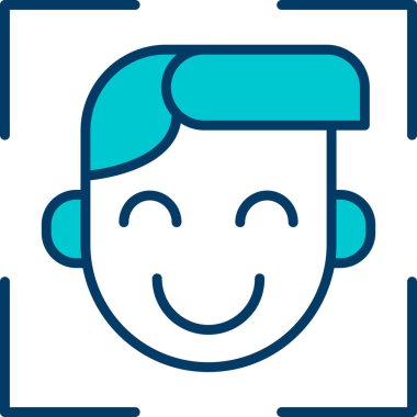 Mutlu adam. Basit tasarım