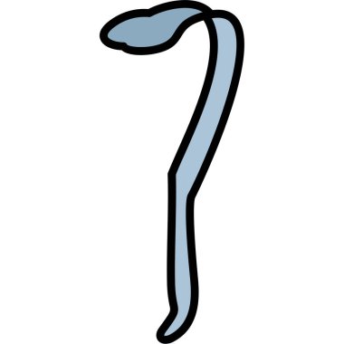 vektör, harf w beyaz zemin üzerine karikatür