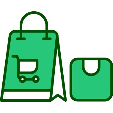 çanta çanta alışveriş simgesi ana hat biçiminde
