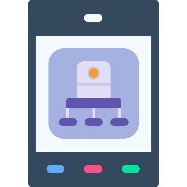 - Telefon. Web simgesi basit illüstrasyon
