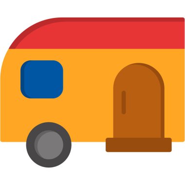 dağıtım kamyonu vektör simgesi