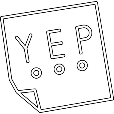 evet web simgesi, vektör illüstrasyonu