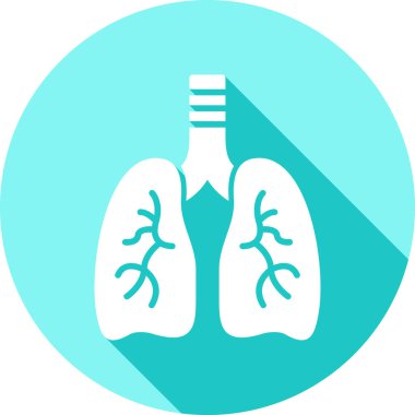 akciğer vektör logosu tasarımı