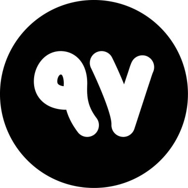 alfabe v harfi simgesi katı biçimde