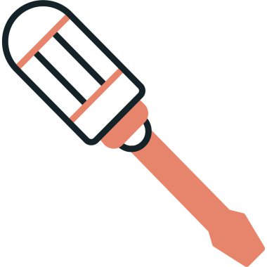 Tornavida simgesi. Vektör illüstrasyonu