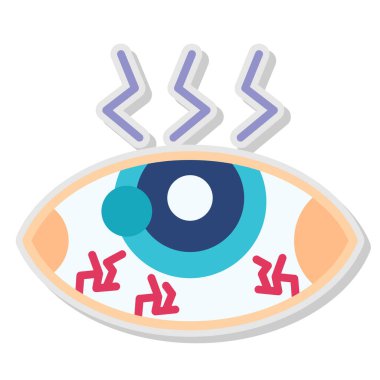 Gözlük vektör çizimi ile göz