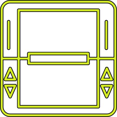 yeşil simge, vektör çizimi