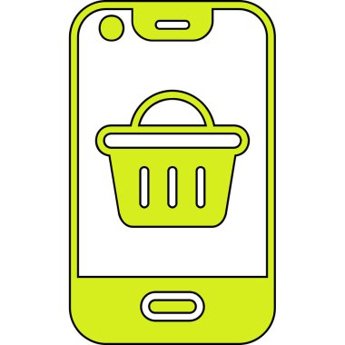 alışveriş sepeti ile smartphone