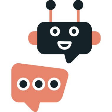 Sohbet simgesi vektör illüstrasyonu