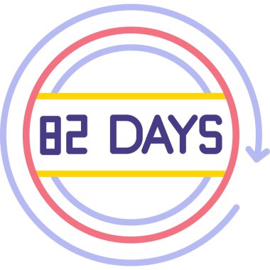 Bir takvimin vektör illüstrasyonuName