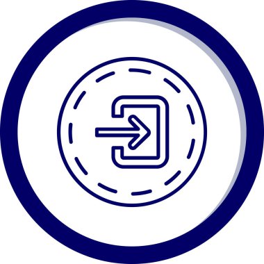 Modern bir simgenin vektör illüstrasyonu