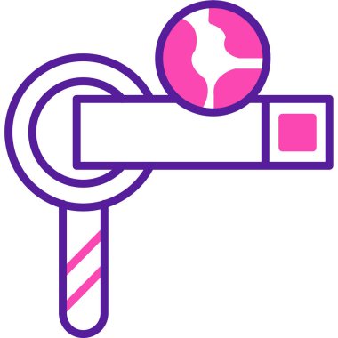 Şeker ikonu vektör illüstrasyonu