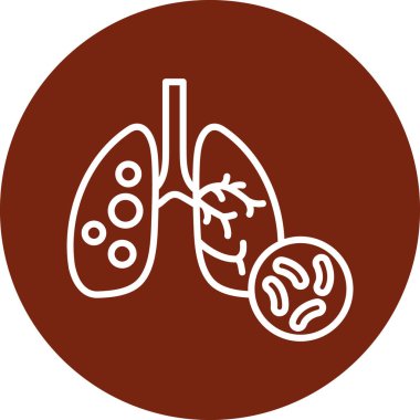 vektör ciğerleri simge illüstrasyonu